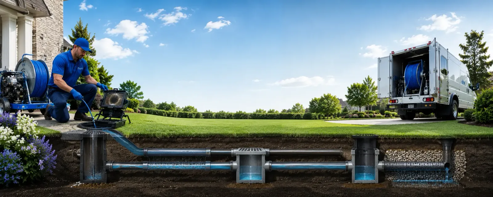 Outdoor drain cleaning information for Granville, WV